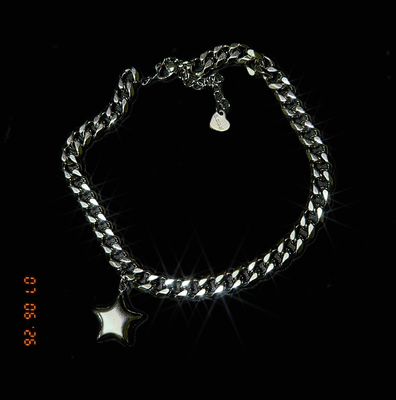 Silver Star Anklet