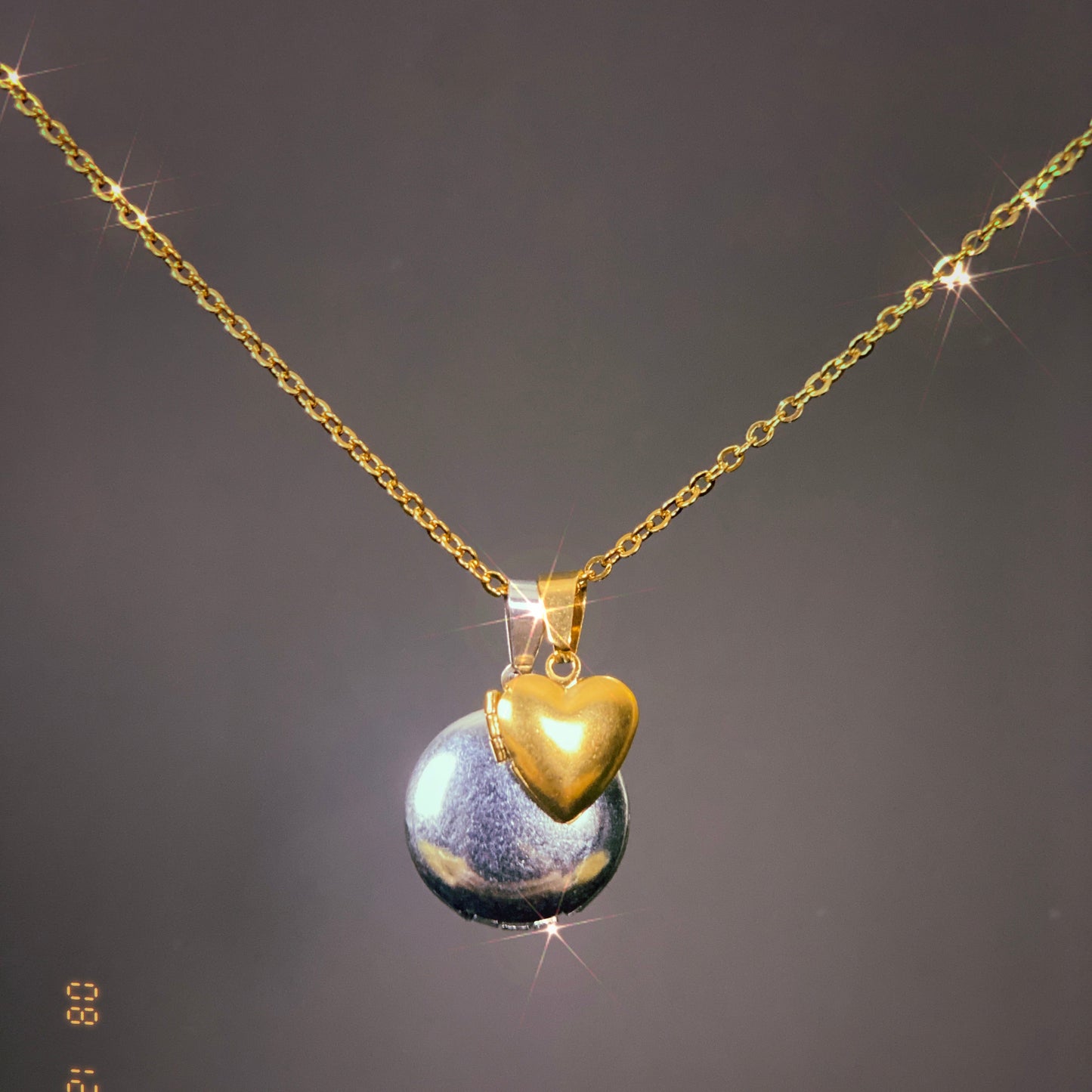 Double Locket Necklace