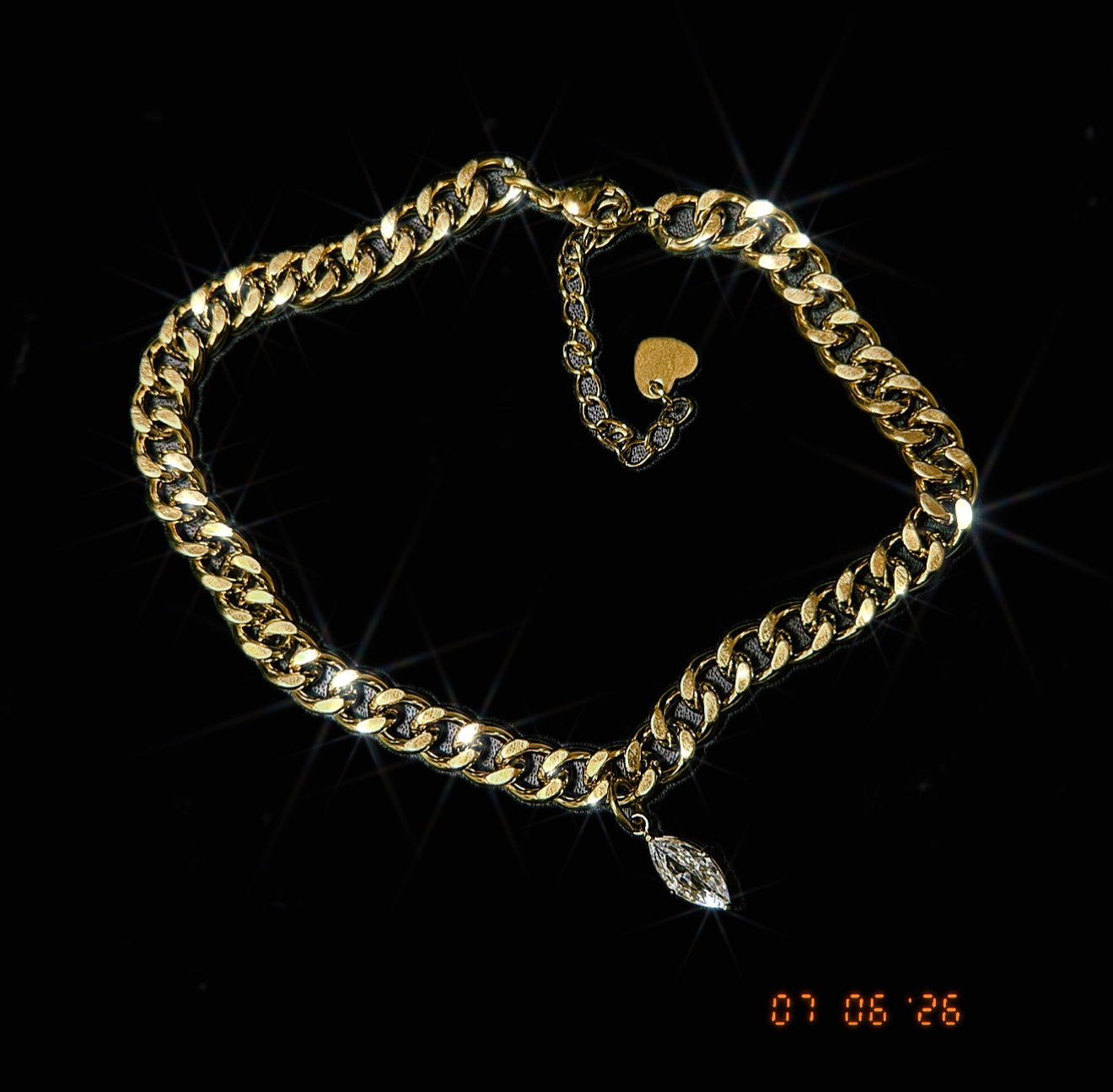 White Gem Anklet