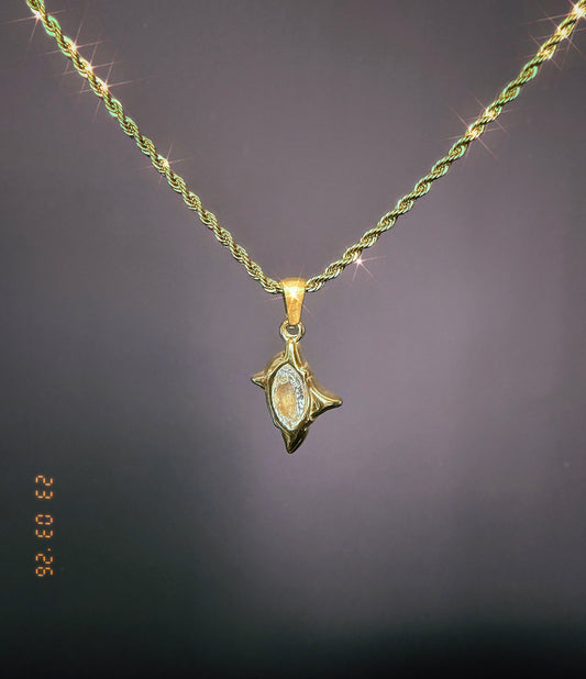 Clear Drip Rope Necklace