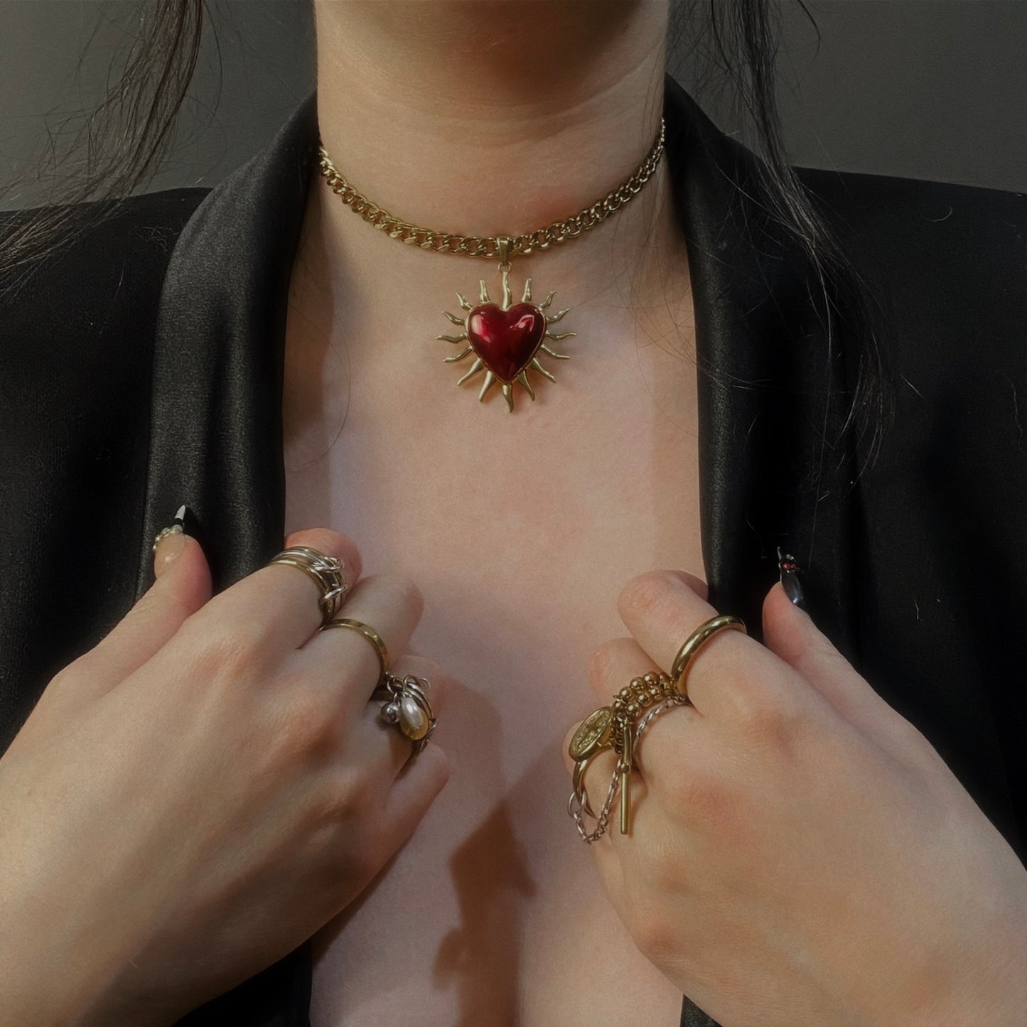 Red Heart Choker
