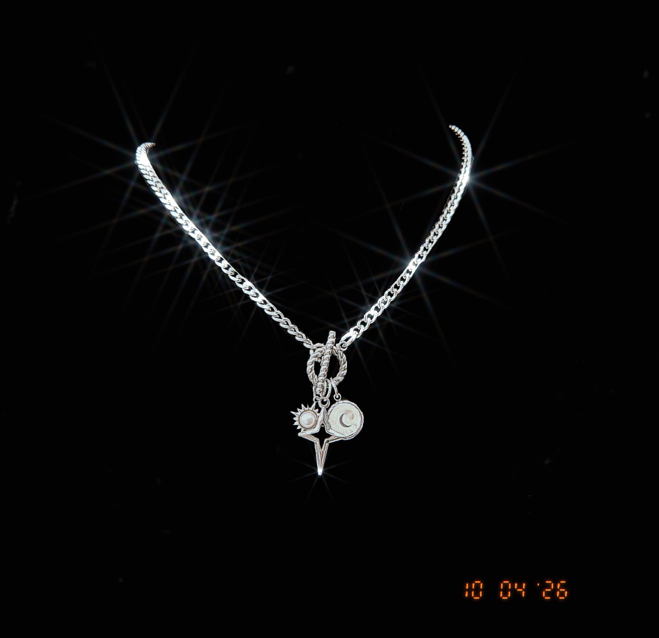 Silver T Bar Necklace