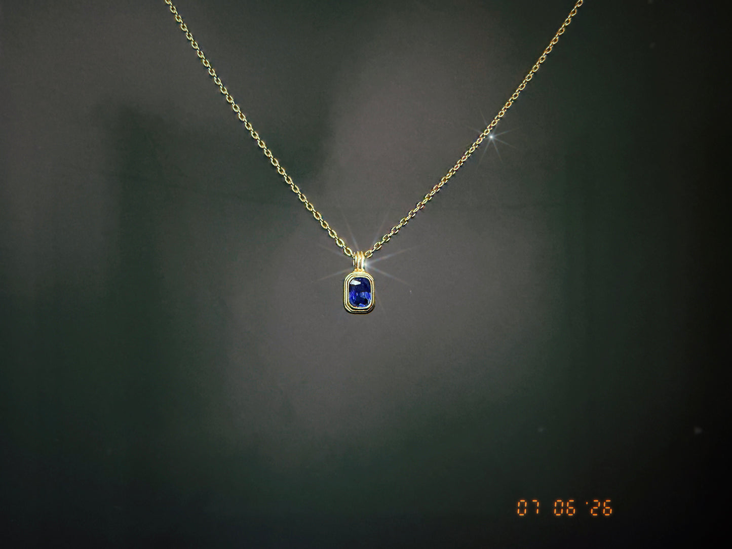 Blue Gem Necklace