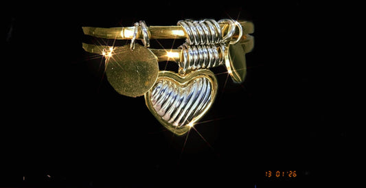 Mixed Metal Bangle Set