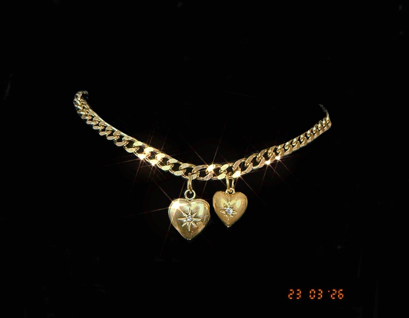 Double Heart Choker