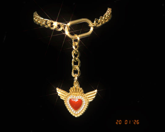Heart Dangle Bracelet
