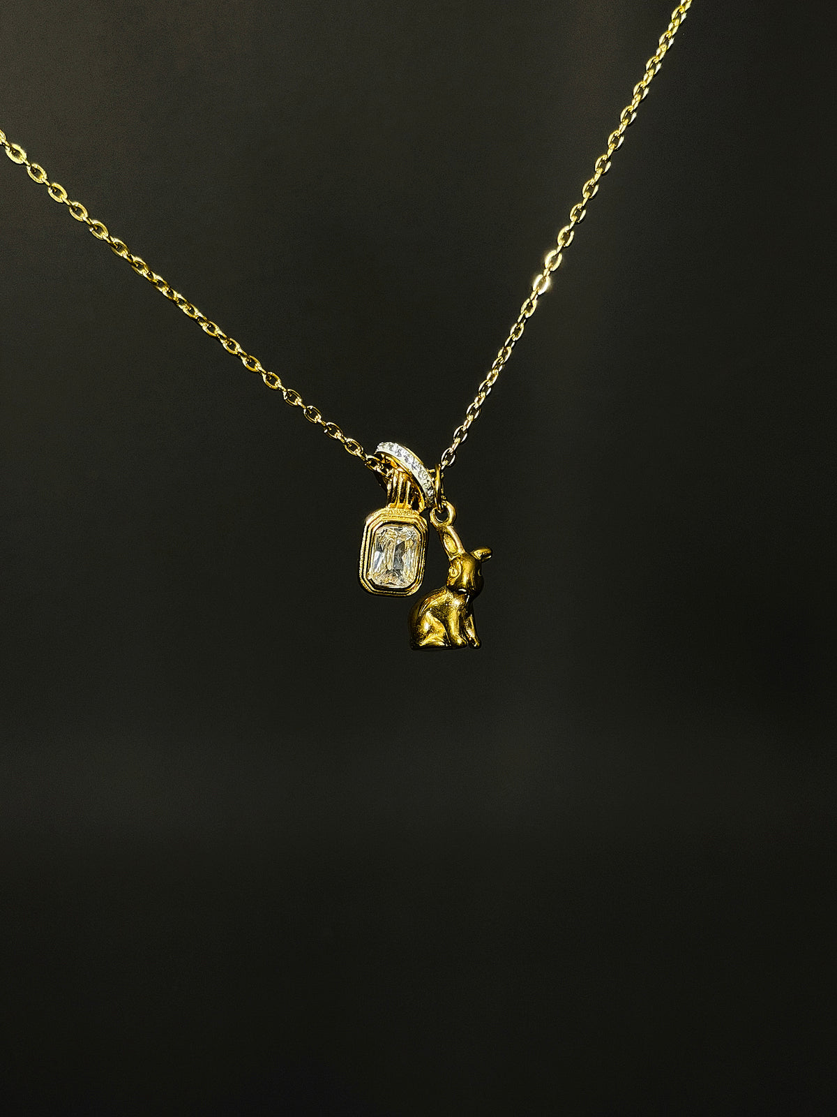 Bunny Cluster Necklace