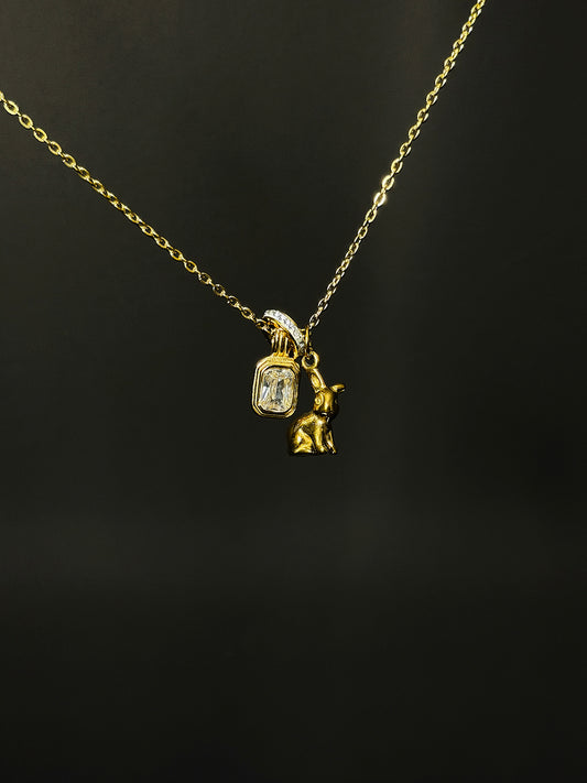 Bunny Cluster Necklace