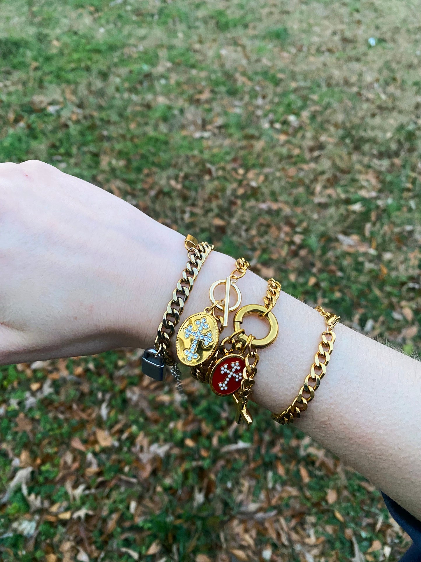 Cross T-Bar Bracelet