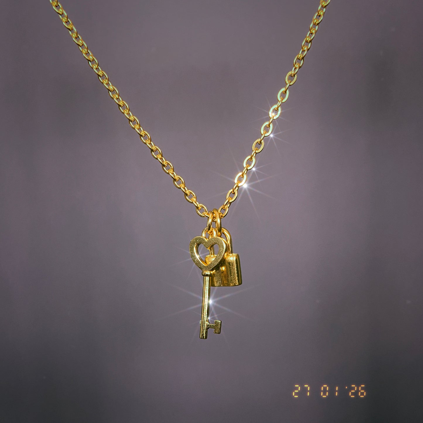 Heart Key Necklace
