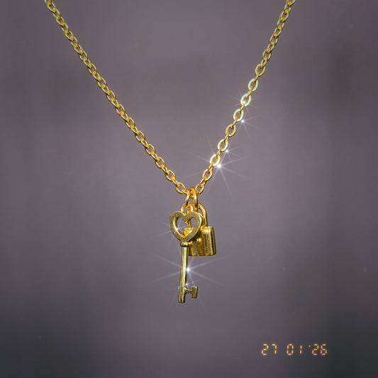 Heart Key Necklace