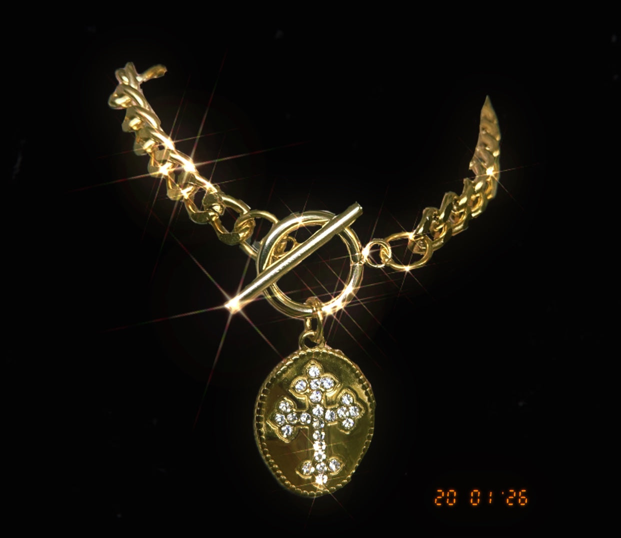 Cross T-Bar Bracelet