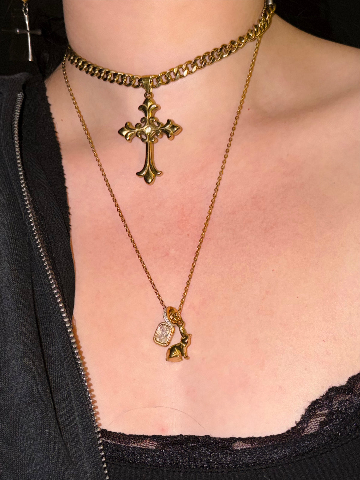 Bunny Cluster Necklace
