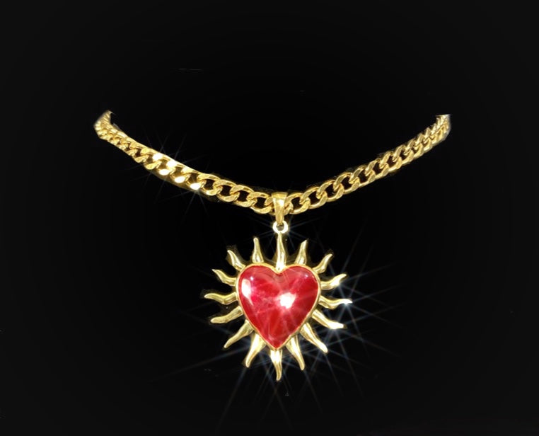 Red Heart Choker
