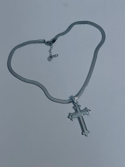 Chunky Cross Snake Chain