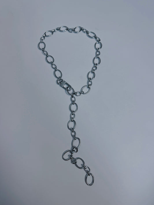 Silver Front Clasp Necklace