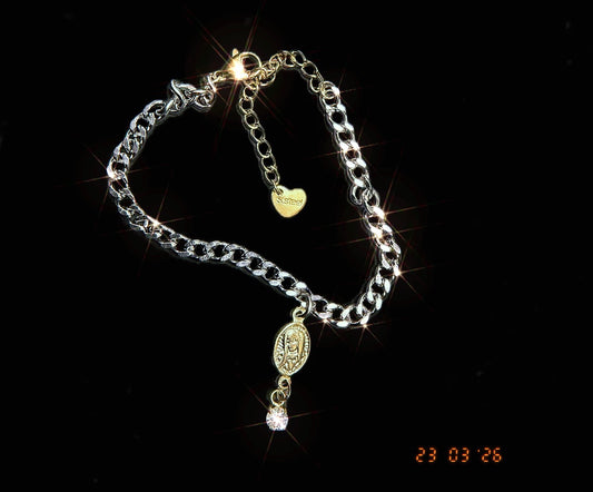 Mixed Metal Mary Bracelet