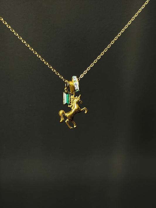 Unicorn Cluster Necklace