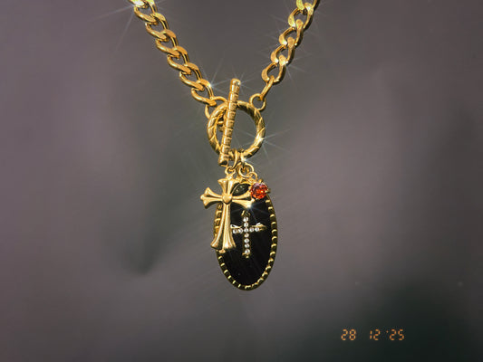 Crosses T-Bar Necklace