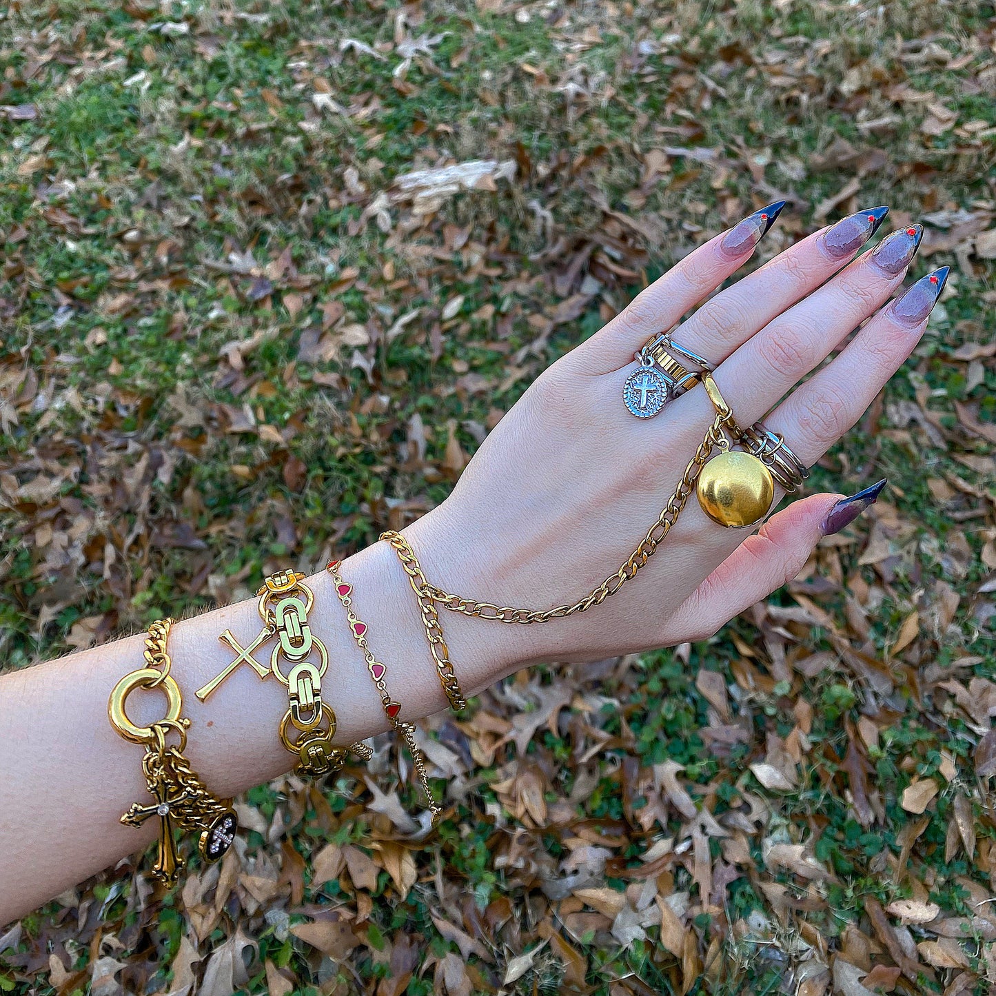 Chunky Cross Bracelet